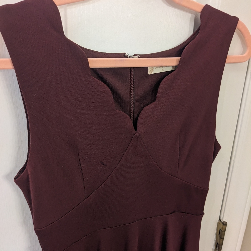 Altar's State Burgundy A-line Dress